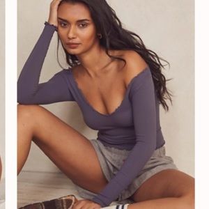 Free People Easy To Love Seamless Long-Sleeve